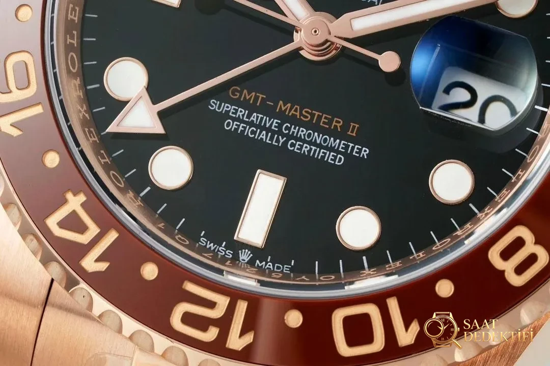 Lüksün yeni sayfası: EWE fabrikasından özenle üretilen Rolex V5 GMT-Master II saat - Toka İçi Gravürler ve Lazer Kodları