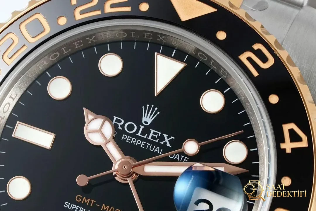 Lüksün yeni sayfası: EWE fabrikasından özenle üretilen Rolex V5 GMT-Master II saat - Kadran Güneş Işını (Sunburst) Efekti