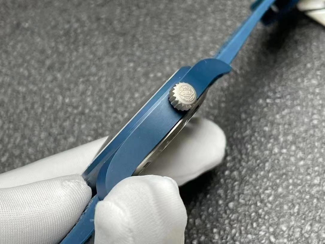 M+ fabrikası IWC Mark 18 IW328101 mavi seramik işçiliği nasıl? — 5. fotoğraf