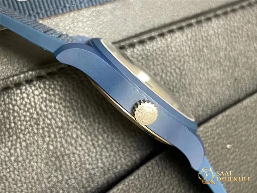 M+ Fabrikası IWC Mark XVIII Mavi Seramik Güncellenmiş V2 Merkez Eksen Versiyonu - Arka Kapak ve Mekanizma Detayı
