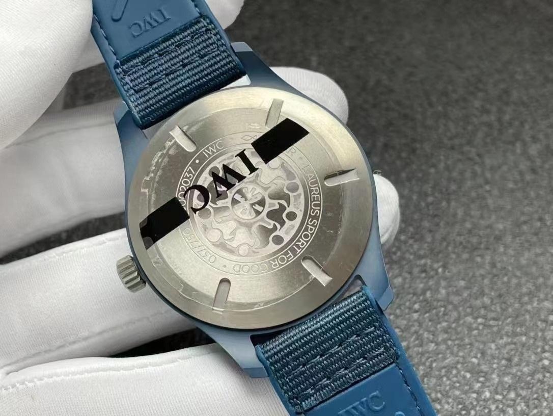M+ Fabrikası IWC Mark XVIII Mavi Seramik Replika Saatin Kalitesi İyi mi? — 7. fotoğraf
