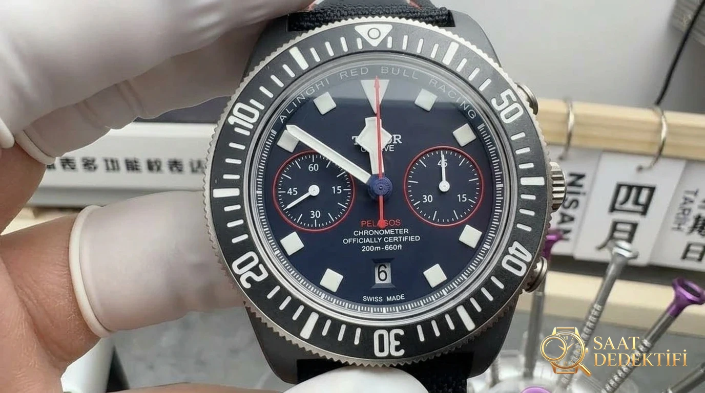 M+ fabrikasının Tudor Pelagos FXD profesyonel bisiklet versiyonu kronograf saatinin detay işçiliği nasıl? - Kadran Detayı ve Bezel İşçiliği