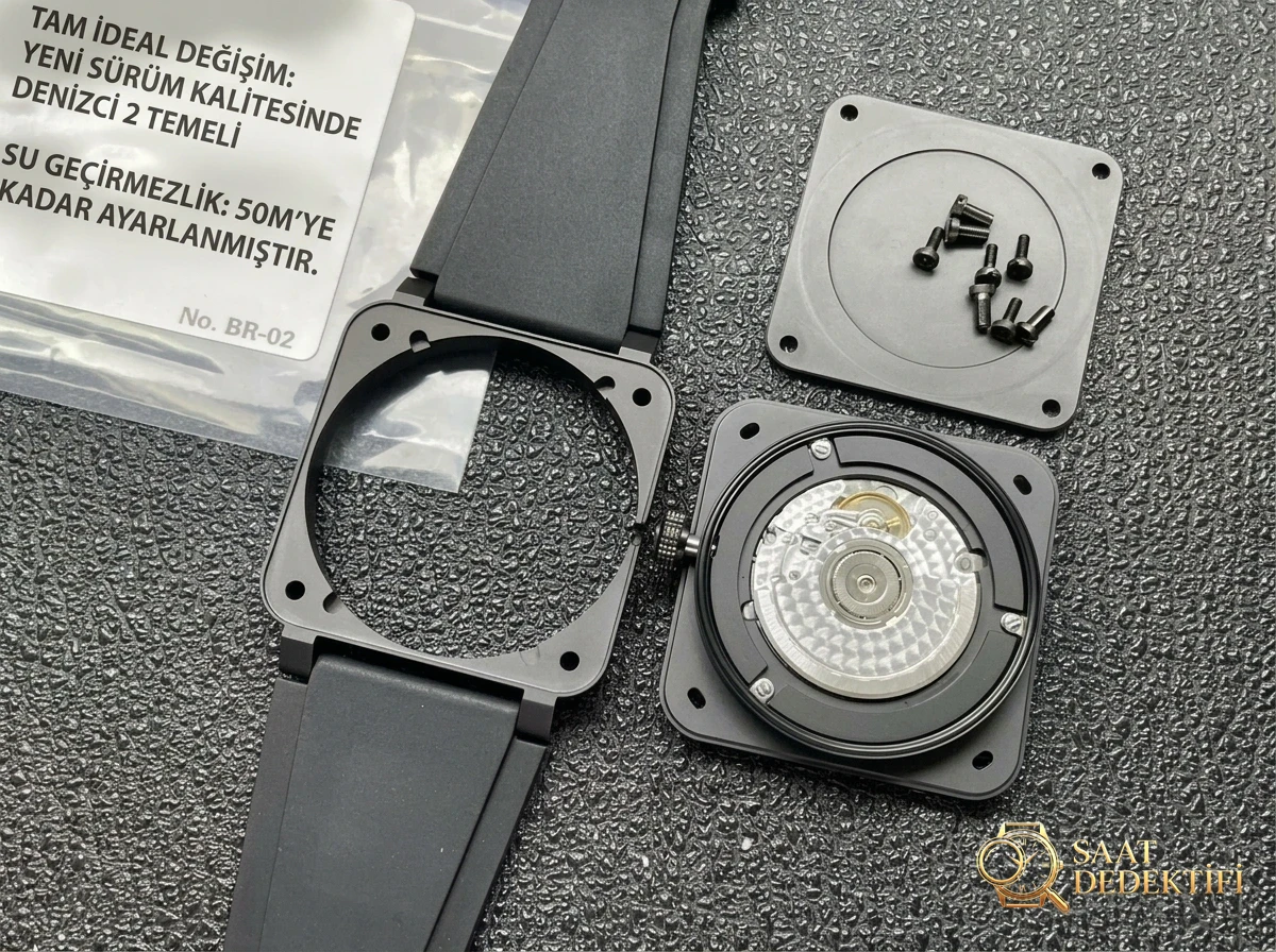 M+ Factory Replika Bell Ross BR03 Gyrocompass Seramik Saat - Bilezik Bakla Ayrımı ve Pim Yapısı