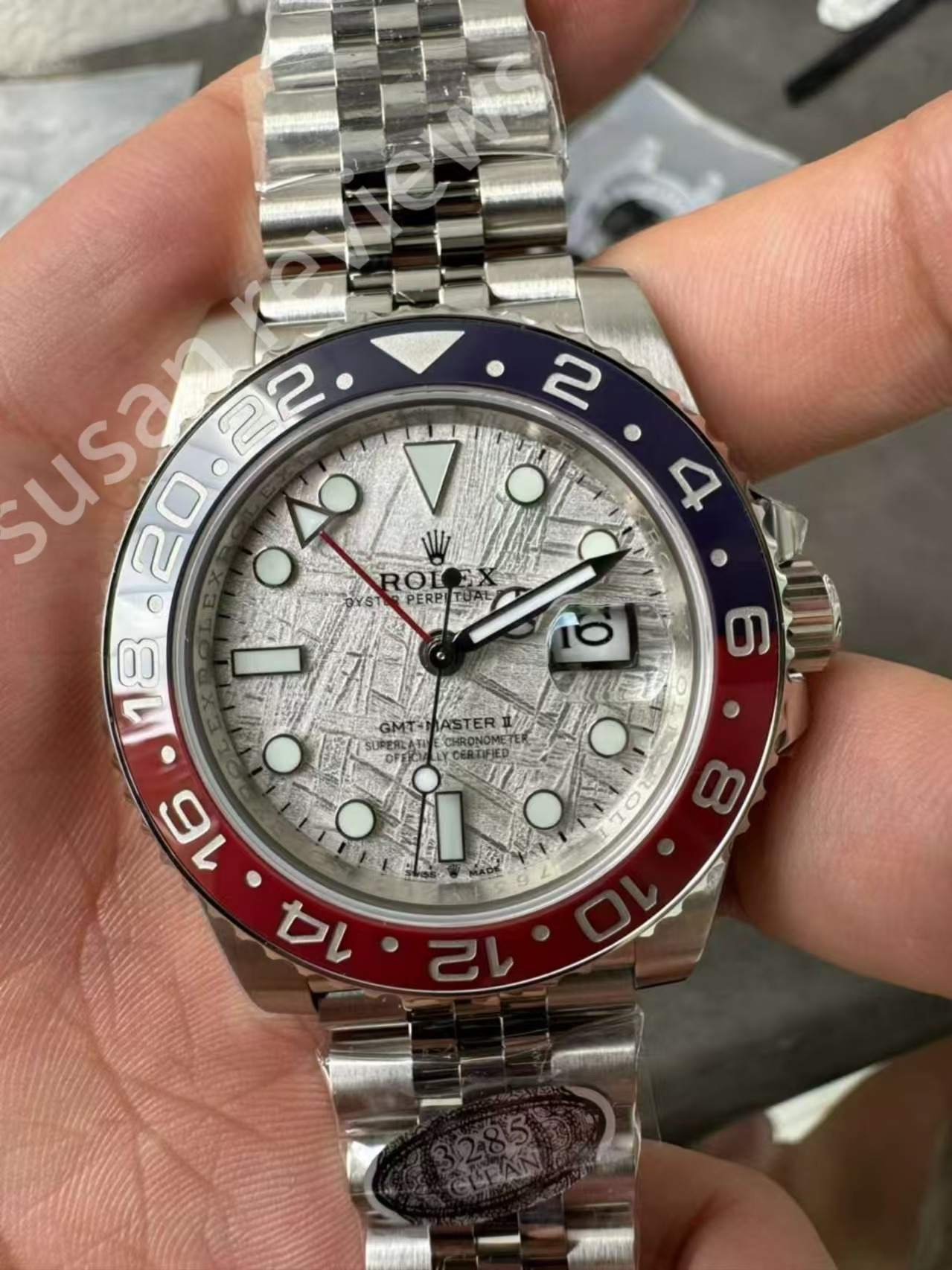 Meteorit Kadranlı En İyi Super Clone GMT-Master II — 7. fotoğraf