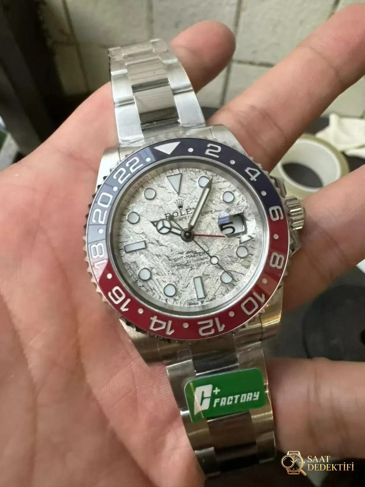 C+ Factory Replika Rolex Meteor Taşı GMT