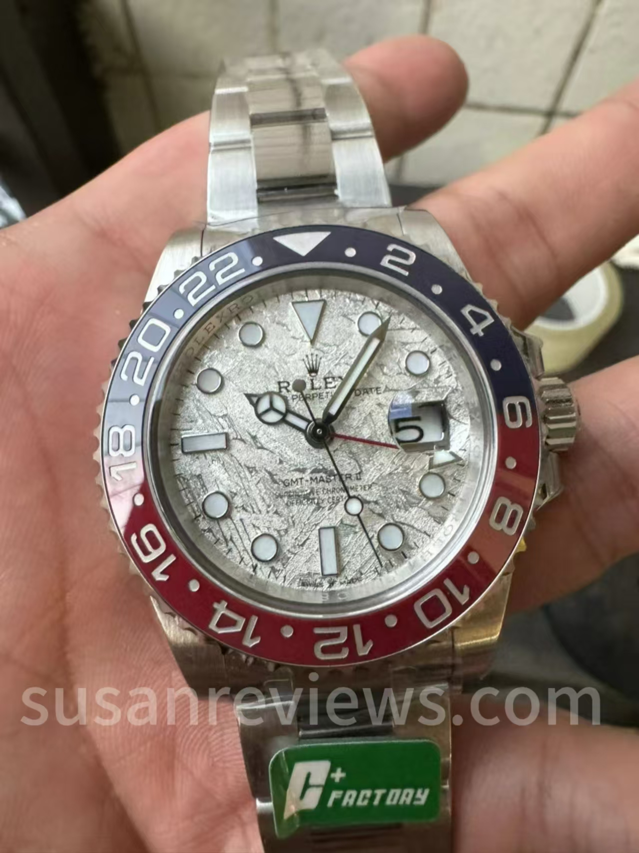 Meteorit Kadranlı En İyi Super Clone GMT-Master II — 11. fotoğraf