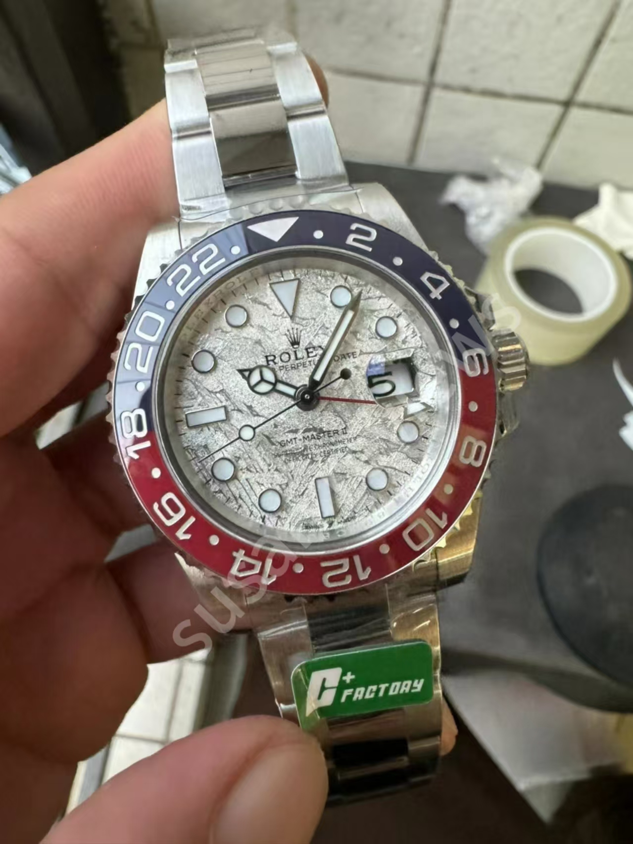 Meteorit Kadranlı En İyi Super Clone GMT-Master II — 13. fotoğraf