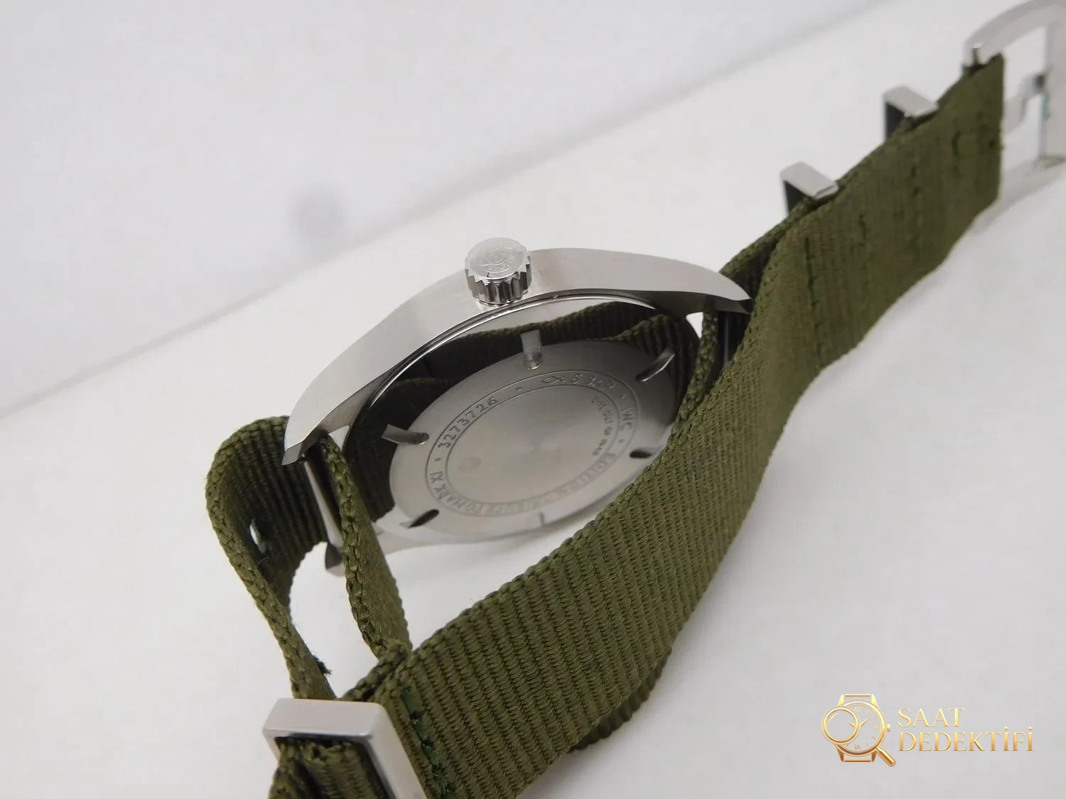 Replika IWC Mark XI Yeşil Naylon Kayış