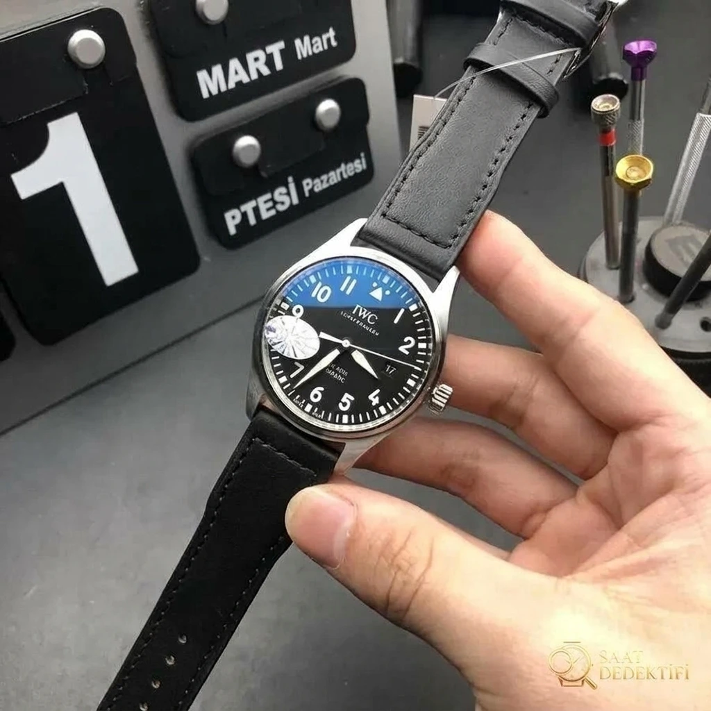 MKS Factory IWC Mark XVIII saatine yakından bakış - Makro Kadran ve İndeks İşçiliği