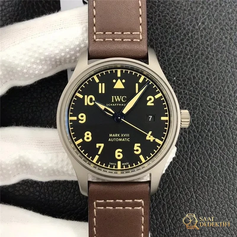 MKS Factory IWC Mark XVIII titanyum kasa saat incelemesi - Kadran Detayı ve Bezel İşçiliği