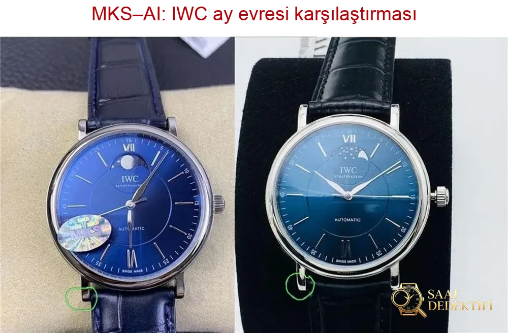 MKS Factory IWC Portofino Ay Evresi Karşılaştırması AI Factory - Gerçek Ay Tanrısı Kim? - Arka Kapak ve Mekanizma Detayı