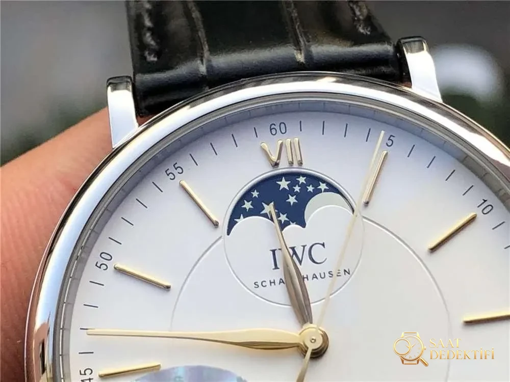 MKS Factory IWC Portofino Ay Evresi «Özel Üretim 35800 Mekanizma» İşçilik İncelemesi - Yan Profil ve Kordon Bağlantısı