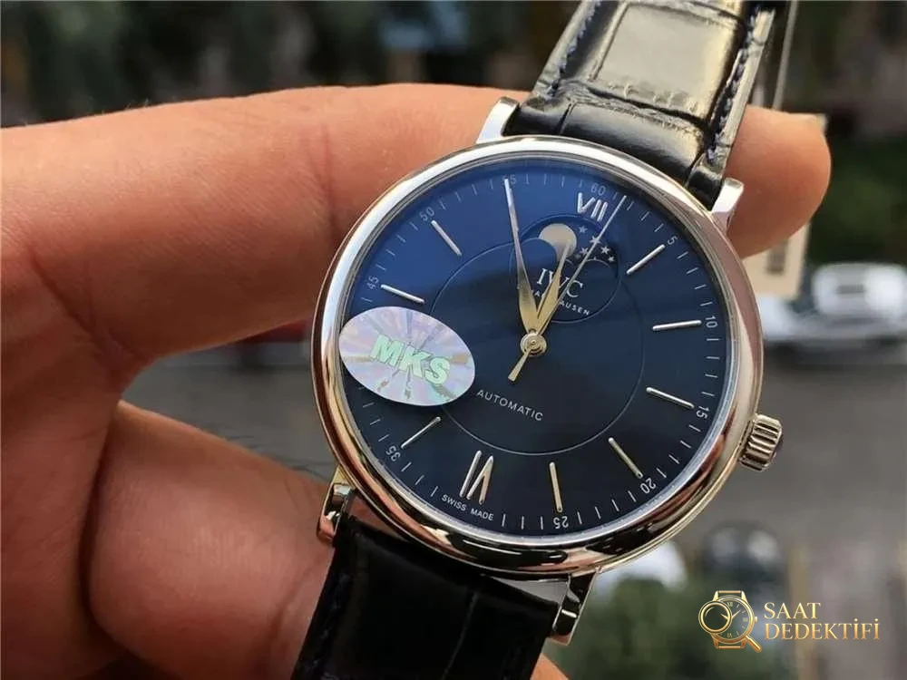 MKS Factory IWC Portofino Ay Evresi «Özel Üretim 35800 Mekanizma» İşçilik İncelemesi - Kordon Dokusu ve Dikiş Detayları
