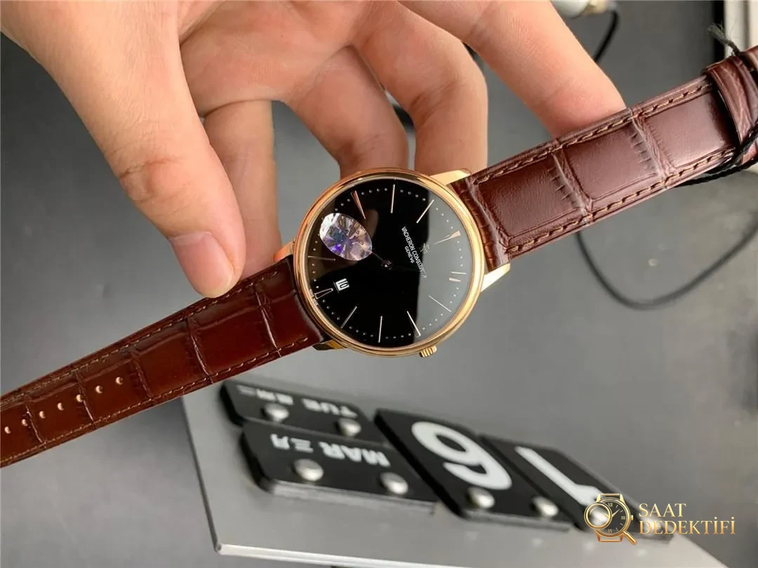 MKS Factory Vacheron Constantin Traditionnelle Serisi 85180V2 Yükseltilmiş Sürüm Siyah-Altın Saat İncelemesi - Kadran Detayı ve Bezel İşçiliği