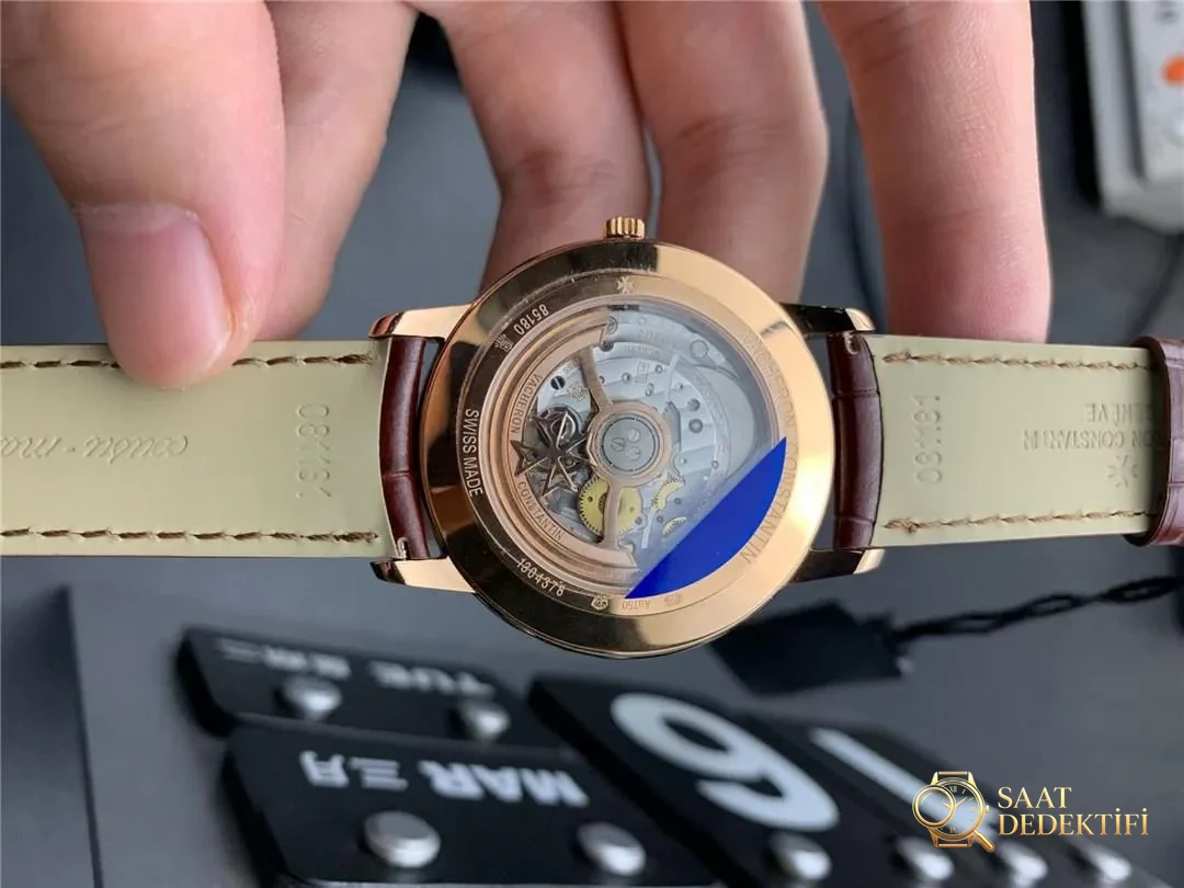 MKS Factory Vacheron Constantin Traditionnelle Serisi 85180V2 Yükseltilmiş Sürüm Siyah-Altın Saat İncelemesi - Klips Kilidi ve Lazer Damgalar