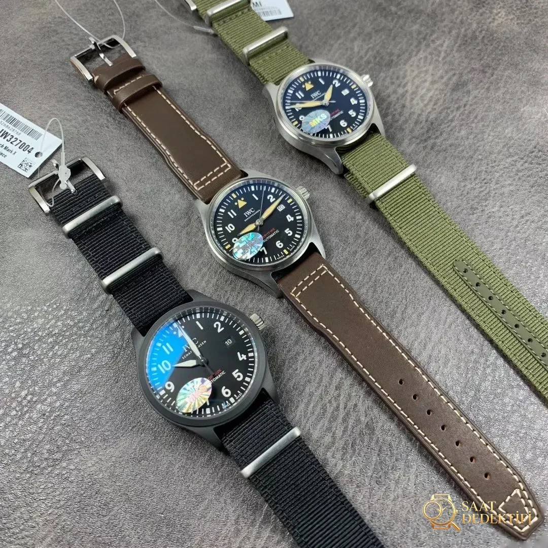 MKS Yeni IWC Spitfire Serisi IW326801 Pilot Saati Replika İncelemesi - Fosfor ve Super-LumiNova Gece Görünümü