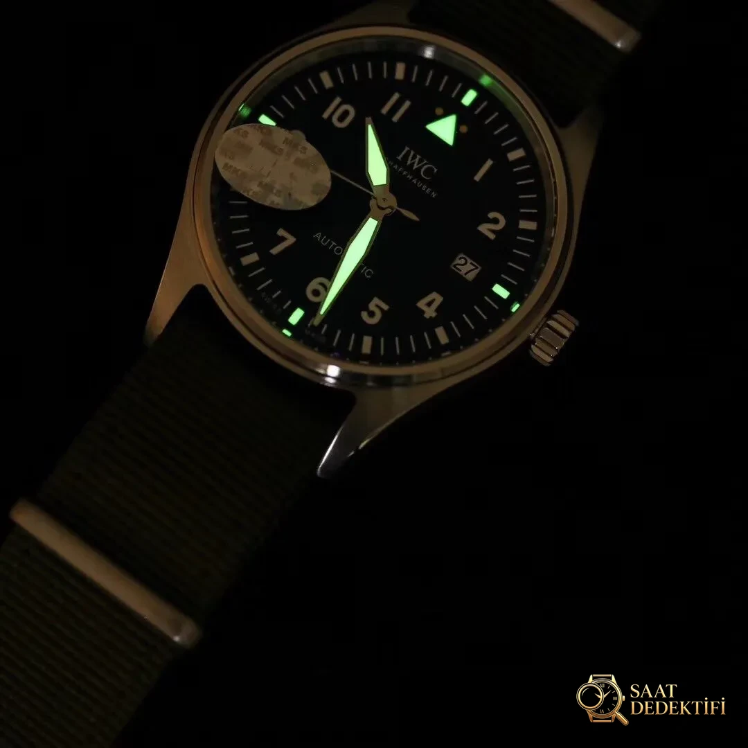 MKS Yeni IWC Spitfire Serisi IW326801 Pilot Saati Replika İncelemesi - Mekanizma Zemberek ve Balans Detayı