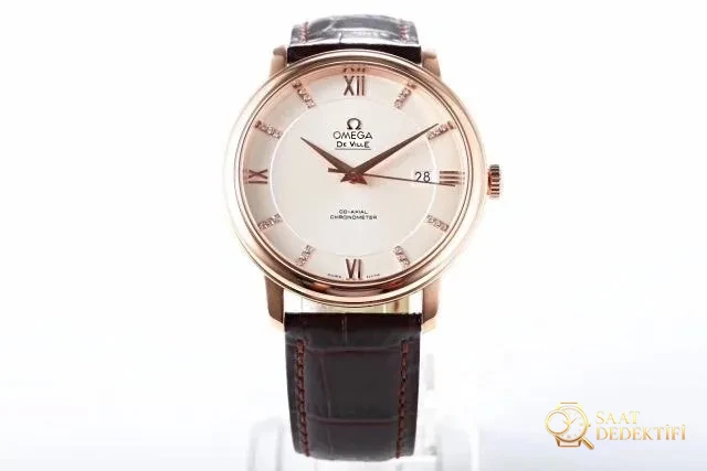 Replika Omega De Ville Roze Altın