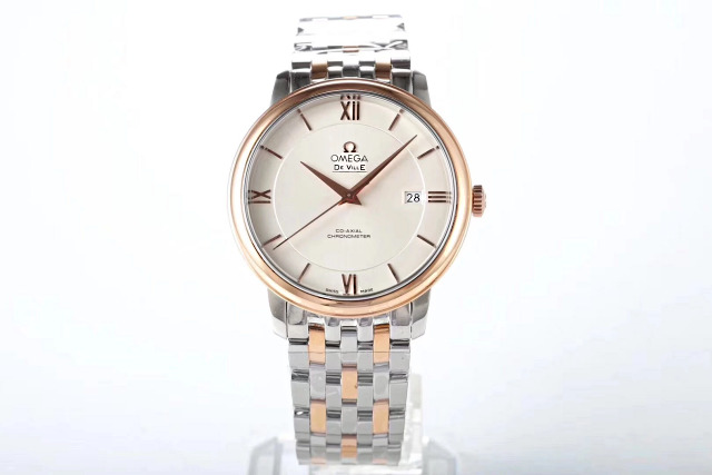MKS İki Renk Roze Altın Omega De Ville