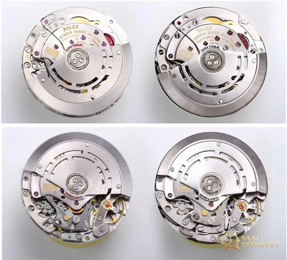 N Factory 4130 Daytona mekanizması ile 7750 mekanizmasını nasıl ayırt edersiniz? - Klips Kilidi ve Lazer Damgalar