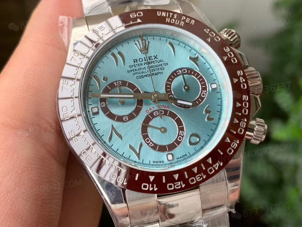 N Factory 4130 Rolex buz mavisi Daytona Orta Doğu Dubai limited edition saat incelemesi — 3. fotoğraf