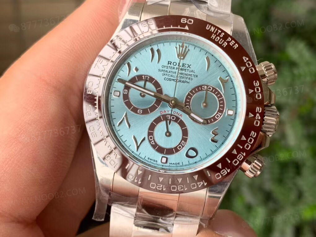 N Factory 4130 Rolex buz mavisi Daytona Orta Doğu Dubai limited edition saat incelemesi — 4. fotoğraf