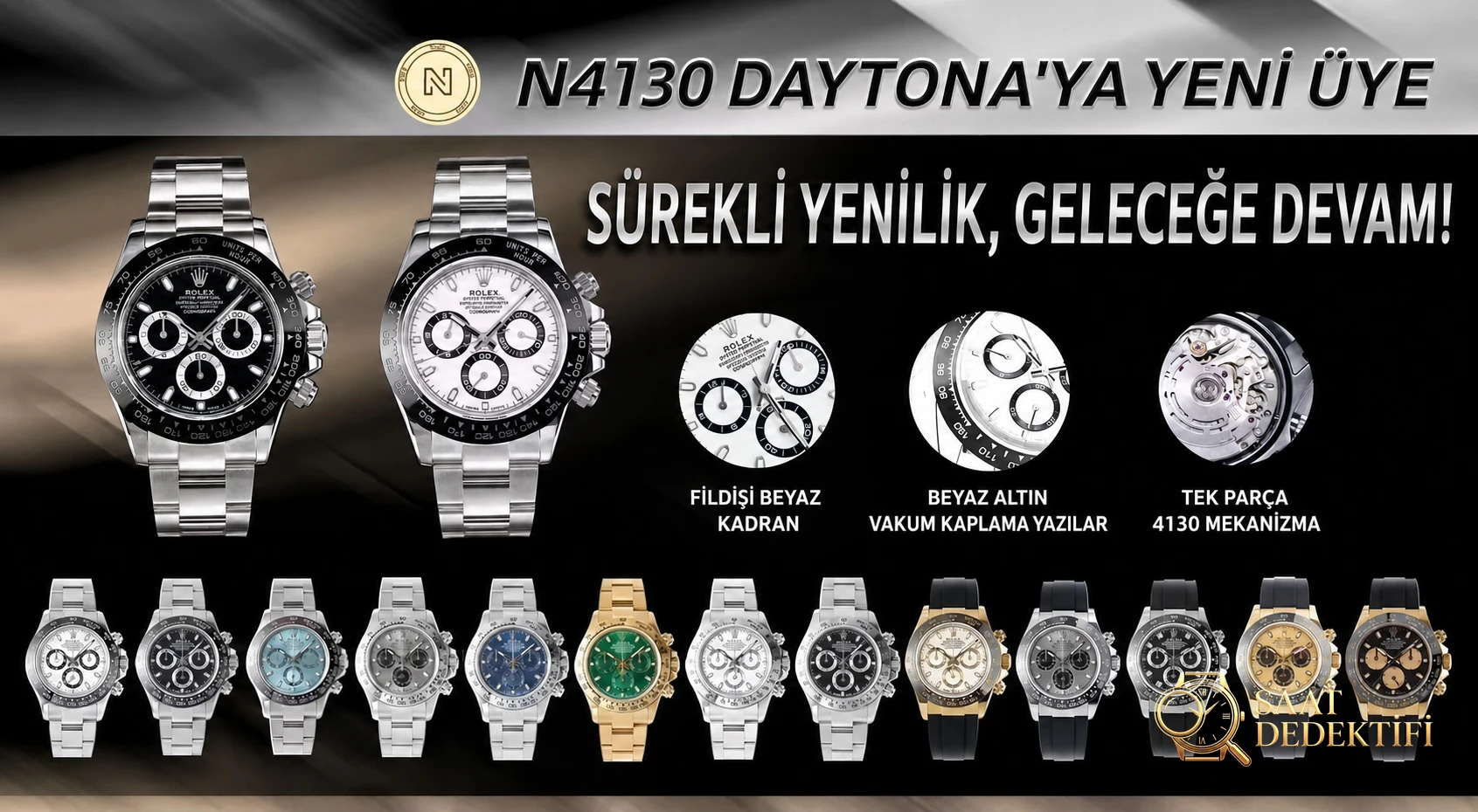 Rolex Daytona Noob Factory İncelemesi - Ön Görünüm ve Kasa Tasarımı