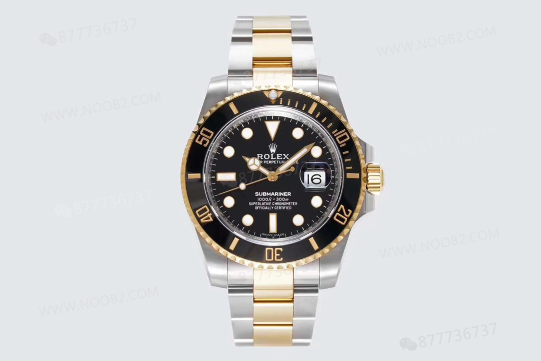N Factory gençlik versiyonu Rolex iki renkli altın siyah Submariner iyi yapılmış mı? — 3. fotoğraf