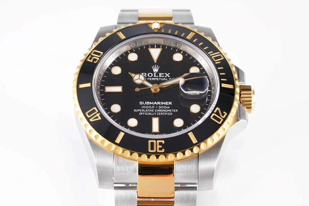 N Factory gençlik versiyonu Rolex iki renkli altın siyah Submariner iyi yapılmış mı? — 4. fotoğraf