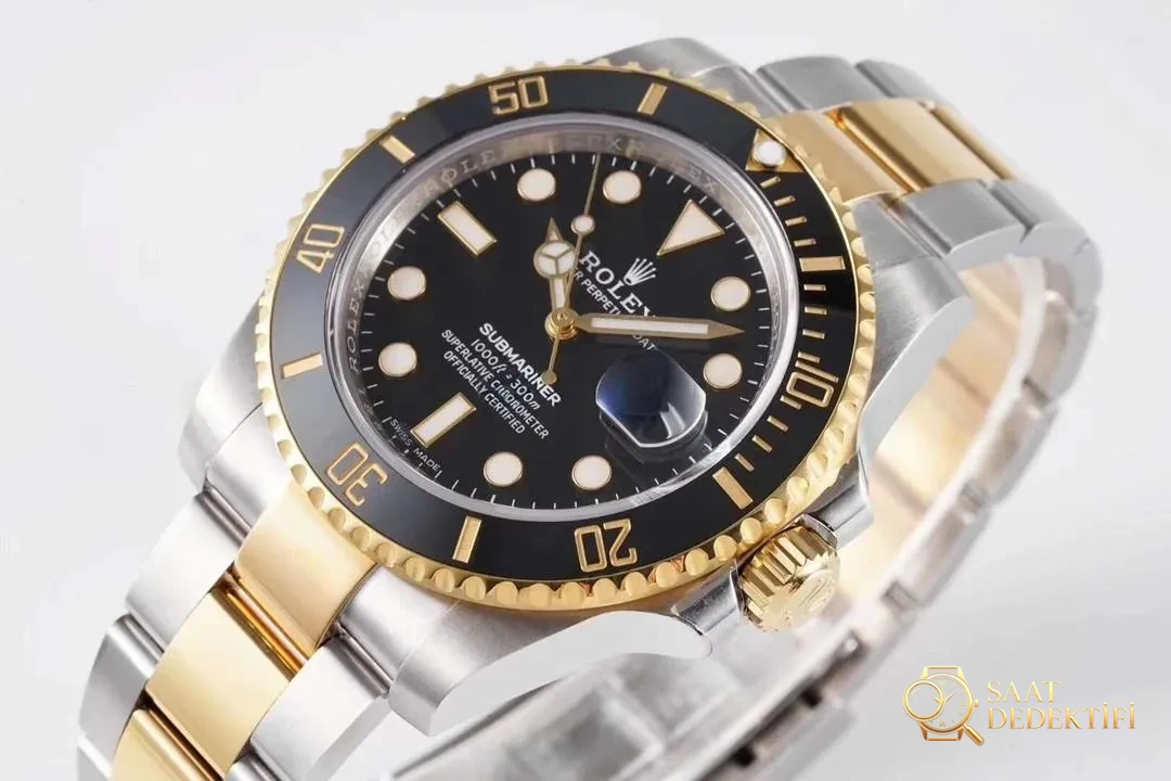 N Factory gençlik versiyonu Rolex iki renkli altın siyah Submariner iyi yapılmış mı? - Bilezik, Toka ve Klips Mekanizması