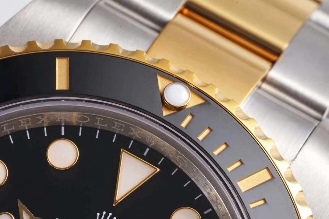 N Factory gençlik versiyonu Rolex iki renkli altın siyah Submariner iyi yapılmış mı? — 8. fotoğraf