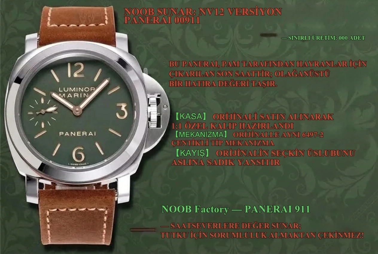 Panerai 00911 Noob Factory İncelemesi - Ön Görünüm ve Kasa Tasarımı