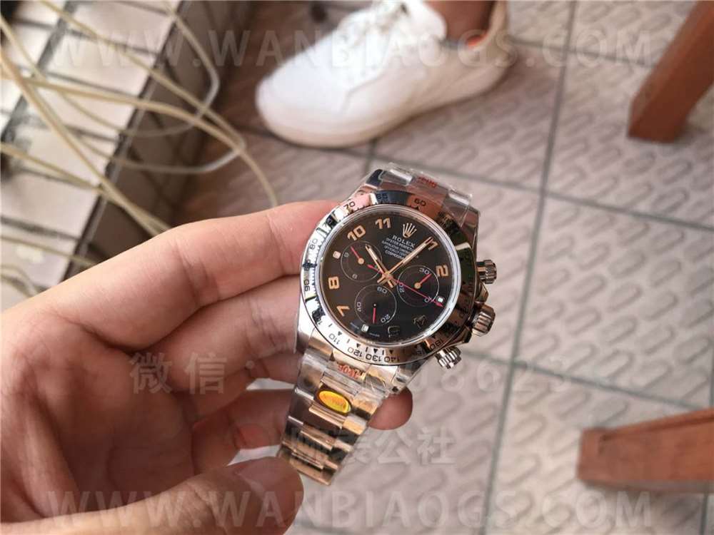 N Factory Rolex 4130 Daytona 116509 «Siyah Kadran Kırmızı Akrep-Yelkovan» İşçilik İncelemesi - 11.11 Stok Gerçek Çekim — 2. fotoğraf