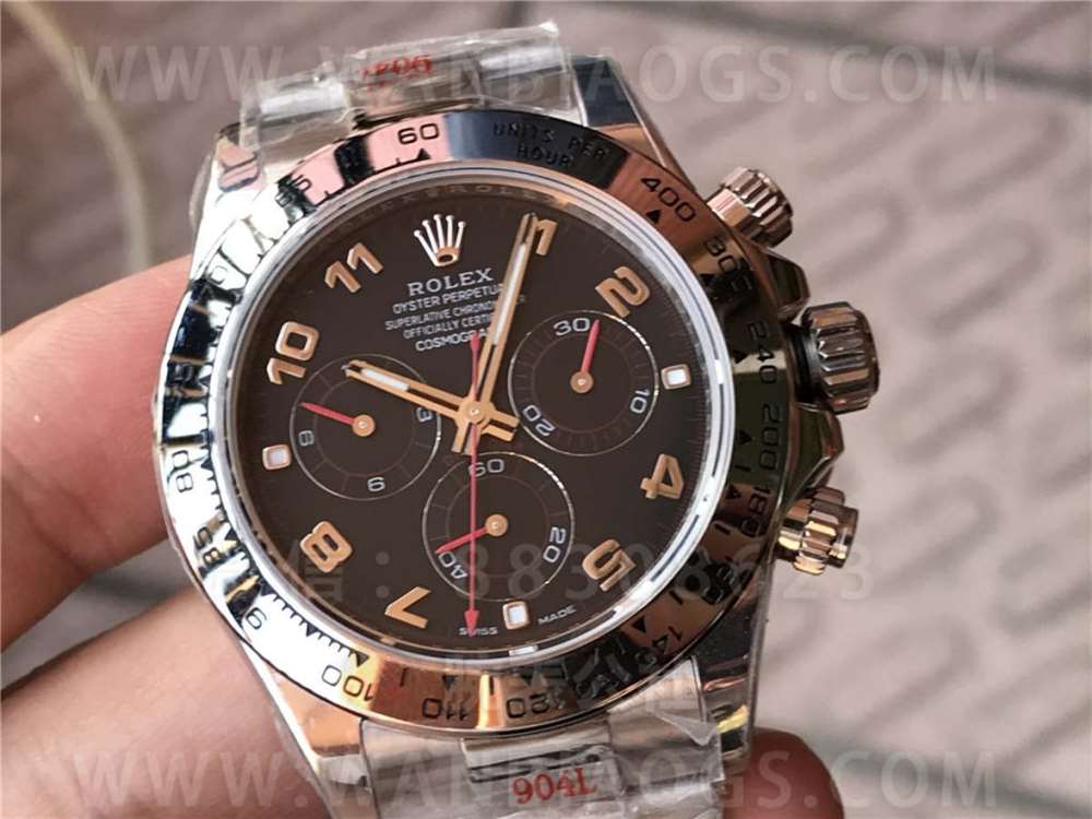 N Factory Rolex 4130 Daytona 116509 «Siyah Kadran Kırmızı Akrep-Yelkovan» İşçilik İncelemesi - 11.11 Stok Gerçek Çekim — 3. fotoğraf