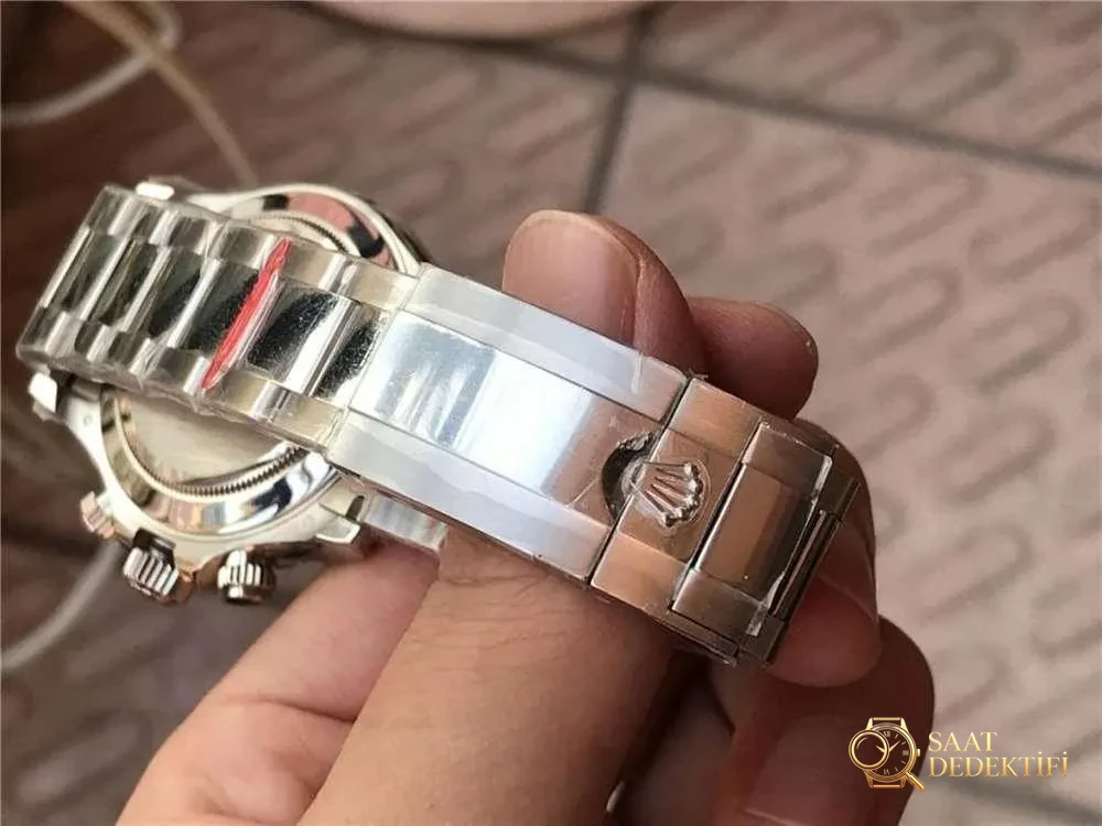N Factory Rolex 4130 Daytona 116509 „Schwarzes Zifferblatt, rote Stunden- und Minutenzeiger“ Verarbeitungsbewertung – 11.11 Stock Real Shot – Antireflexionsbeschichtung (AR) aus Glas