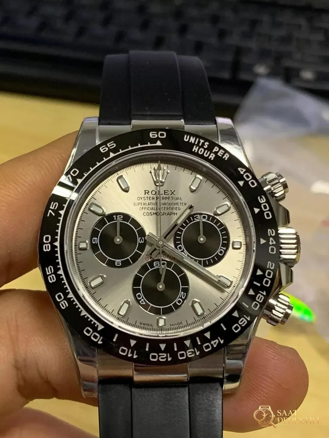 N Factory Rolex 4130 Daytona beyaz altın modelinin yepyeni V3 versiyonu