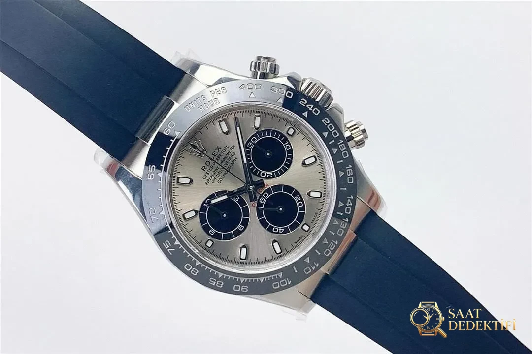 N Factory Rolex 4130 Daytona Grey Rubber Quelle est la version Daytona V5 ? - Cadran macro et fabrication d'index