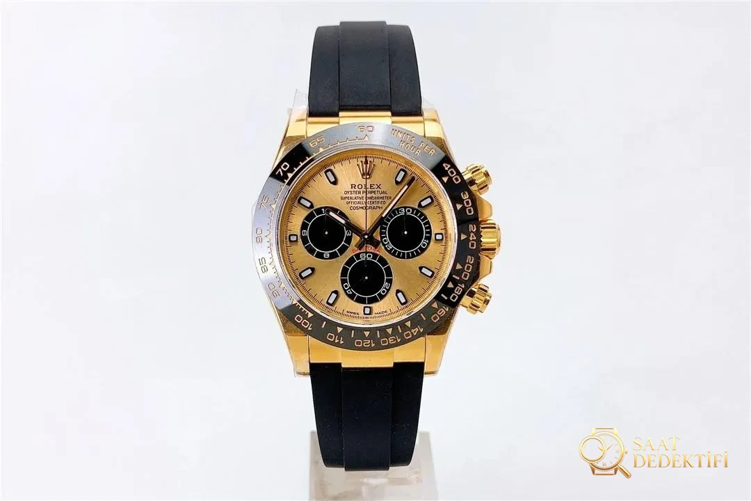 N Factory Rolex 4130 Shawn Yue altın Daytona ile orijinali arasında büyük fark var mı? - Kadran Detayı ve Bezel İşçiliği