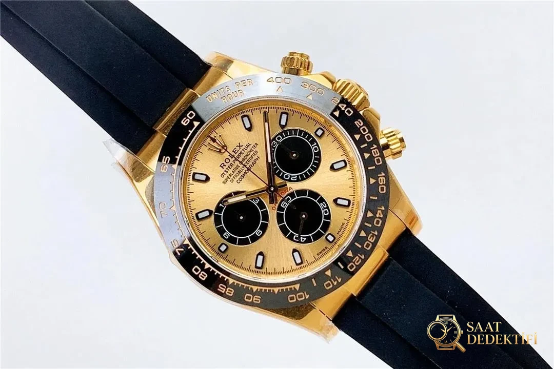 N Factory Rolex 4130 Shawn Yue altın Daytona ile orijinali arasında büyük fark var mı? - Kasa Profili ve Kurma Kolu İncelemesi