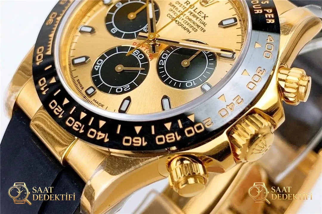 N Factory Rolex 4130 Shawn Yue altın Daytona ile orijinali arasında büyük fark var mı? - Bilekte Duruş ve Kasa Orantısı