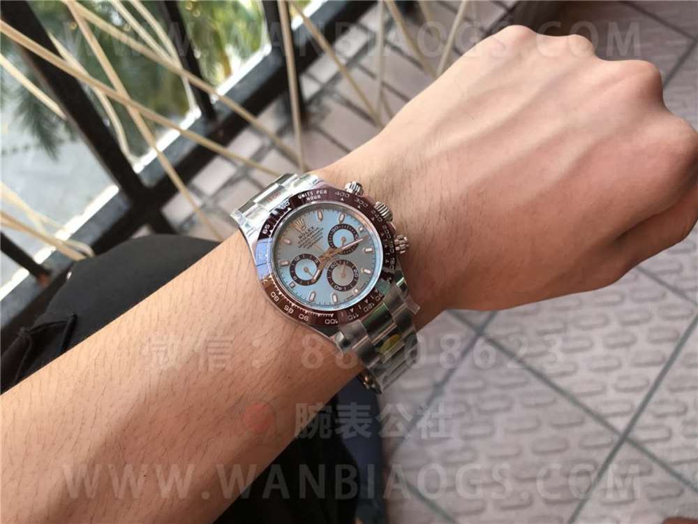 N Factory Rolex buz mavisi Daytona "4130 mekanizma" işçilik incelemesi - 11.11 stoktan gerçek çekim — 2. fotoğraf