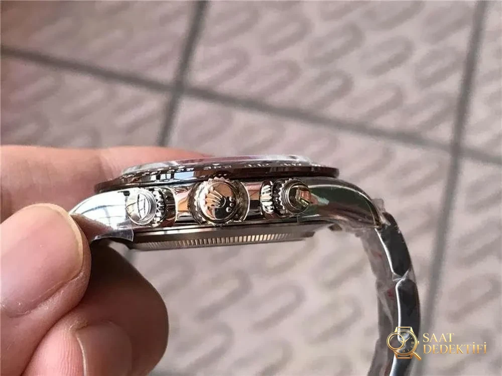 N Factory Rolex buz mavisi Daytona "4130 mekanizma" işçilik incelemesi - 11.11 stoktan gerçek çekim - görsel 5