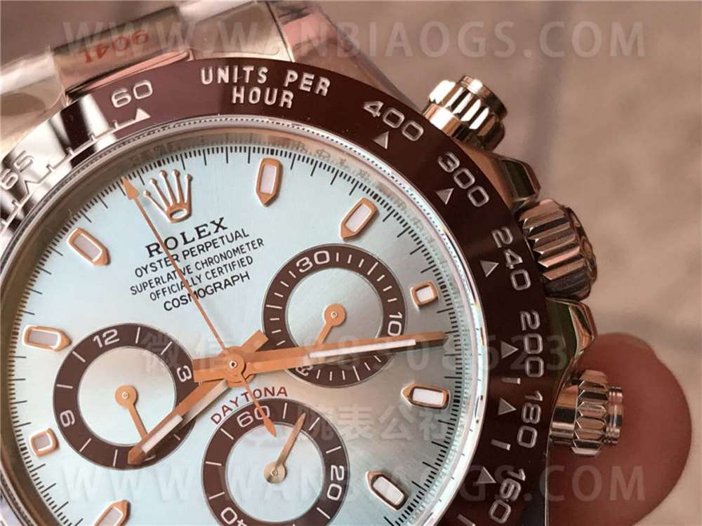N Factory Rolex buz mavisi Daytona "4130 mekanizma" işçilik incelemesi - 11.11 stoktan gerçek çekim — 14. fotoğraf