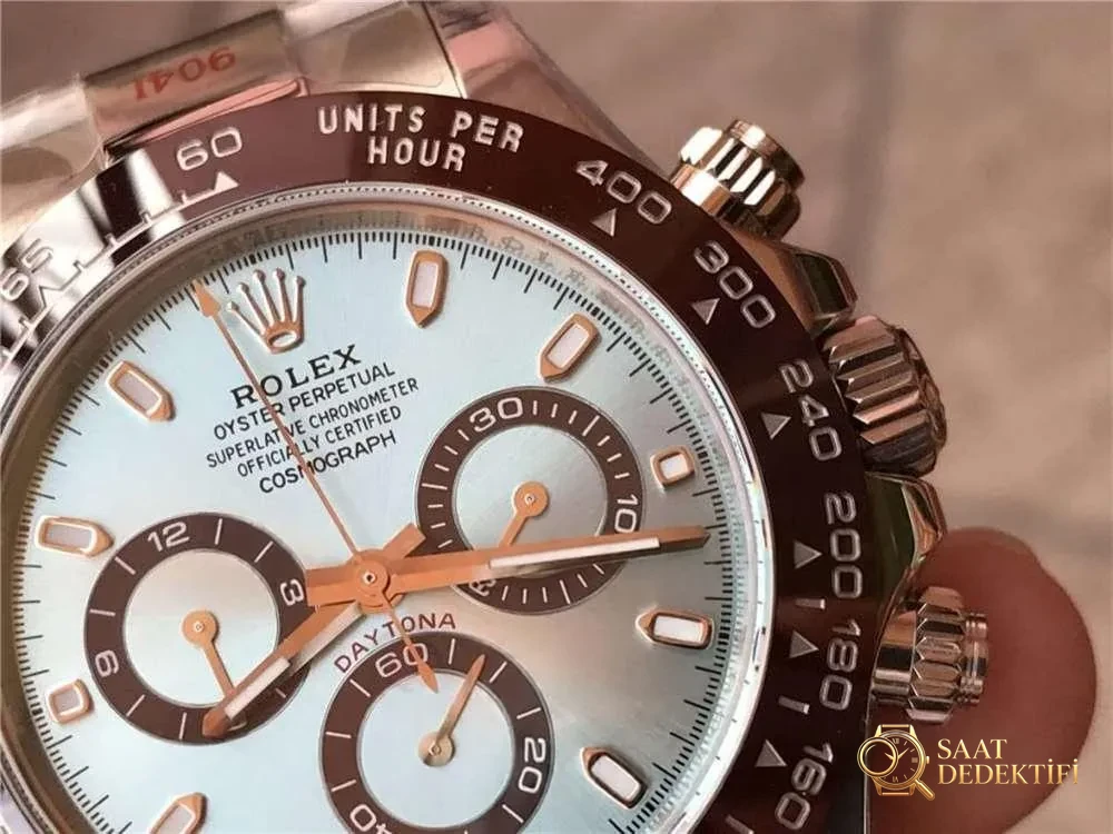 N Factory Rolex buz mavisi Daytona "4130 mekanizma" işçilik incelemesi - 11.11 stoktan gerçek çekim - görsel 13