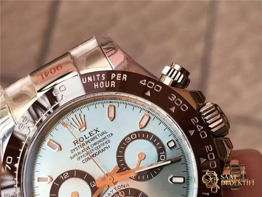 N Factory Rolex buz mavisi Daytona "4130 mekanizma" işçilik incelemesi - 11.11 stoktan gerçek çekim - görsel 15
