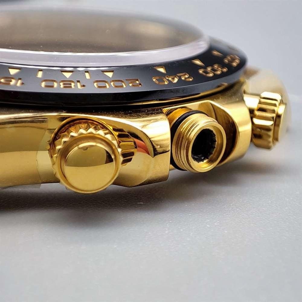N Factory Rolex Daytona «4130» Edison Chen model altın Daytona parça inceleme — 3. fotoğraf