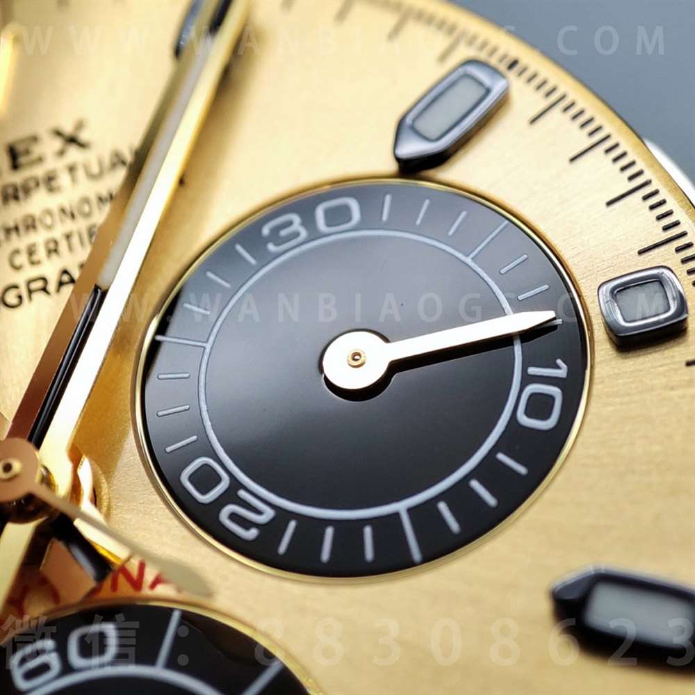 N Factory Rolex Daytona «4130» Edison Chen model altın Daytona parça inceleme — 8. fotoğraf