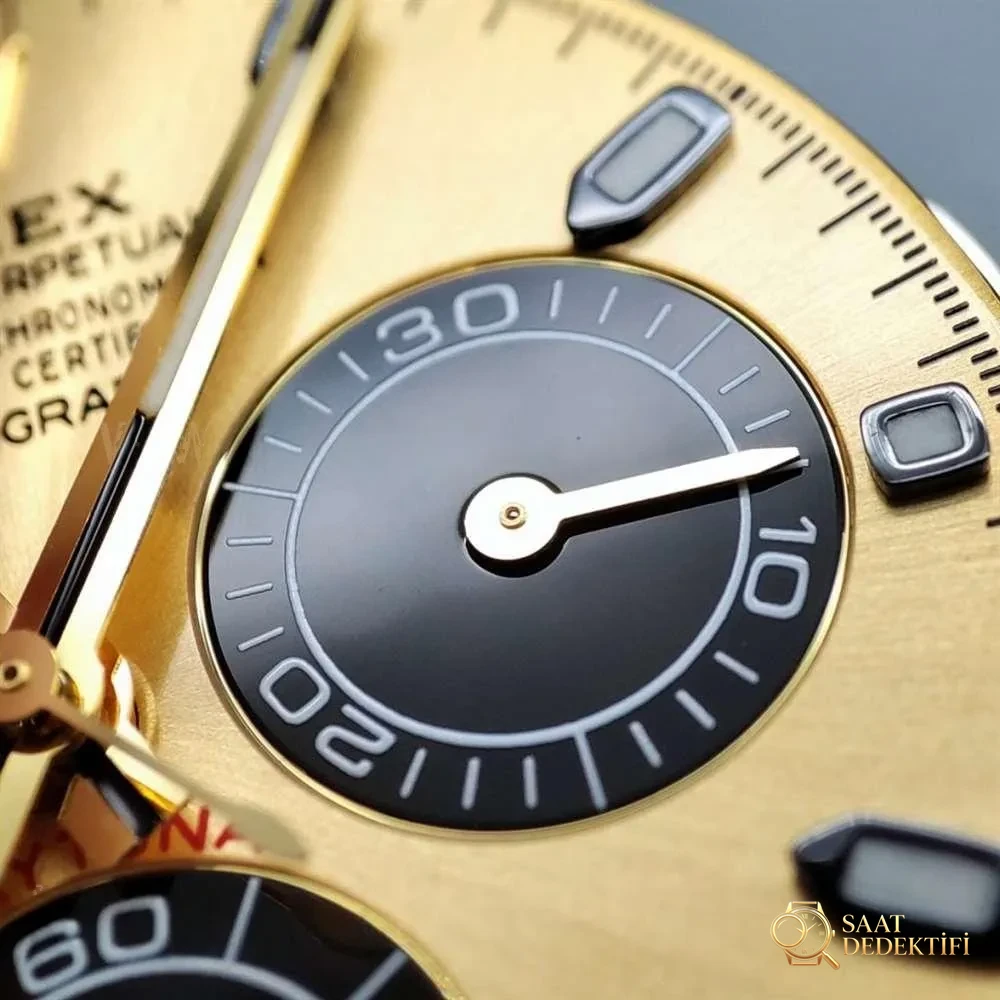 N Factory Rolex Daytona «4130» Edison Chen model altın Daytona parça inceleme - Bilekte Duruş ve Kasa Orantısı