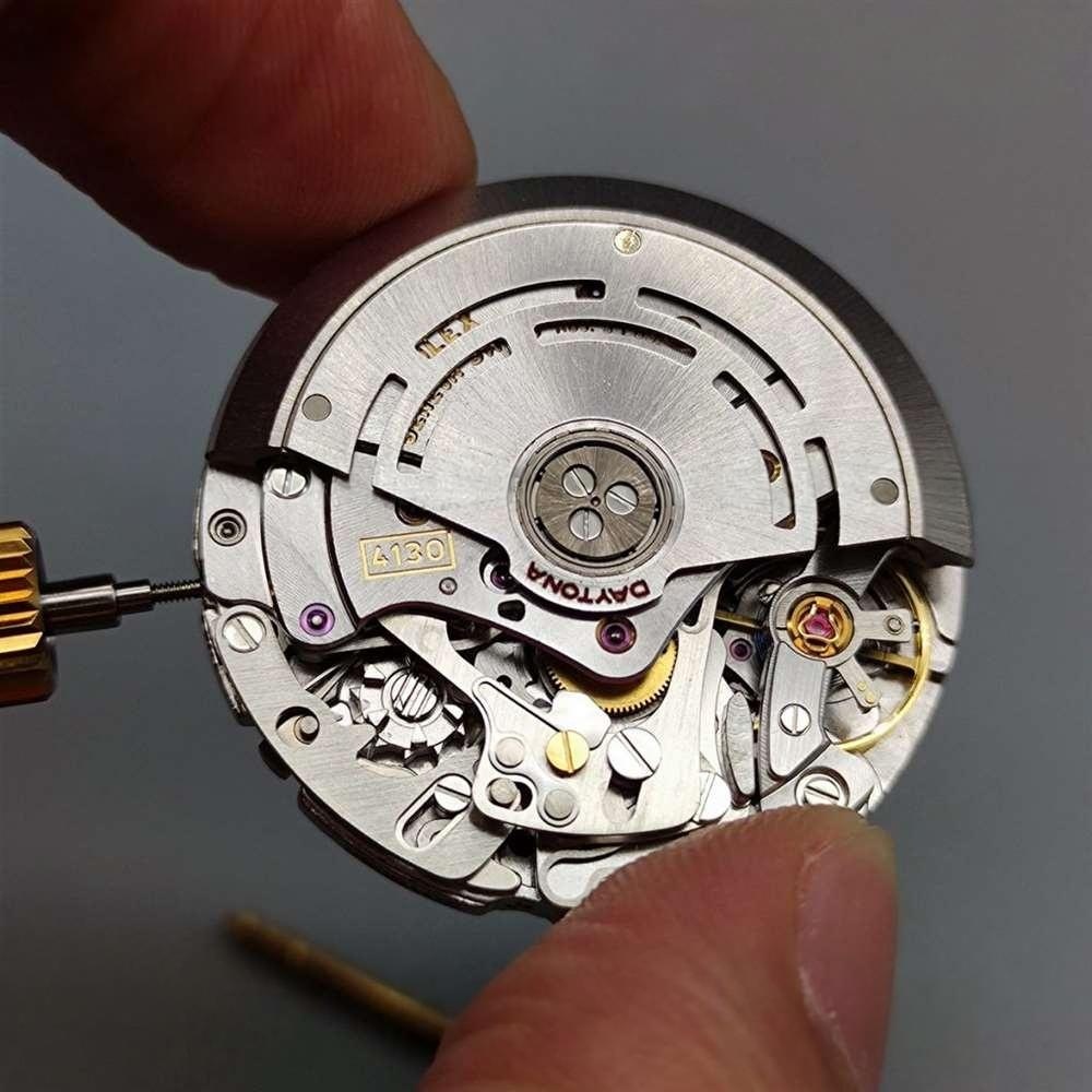 N Factory Rolex Daytona «4130» Edison Chen model altın Daytona parça inceleme — 14. fotoğraf