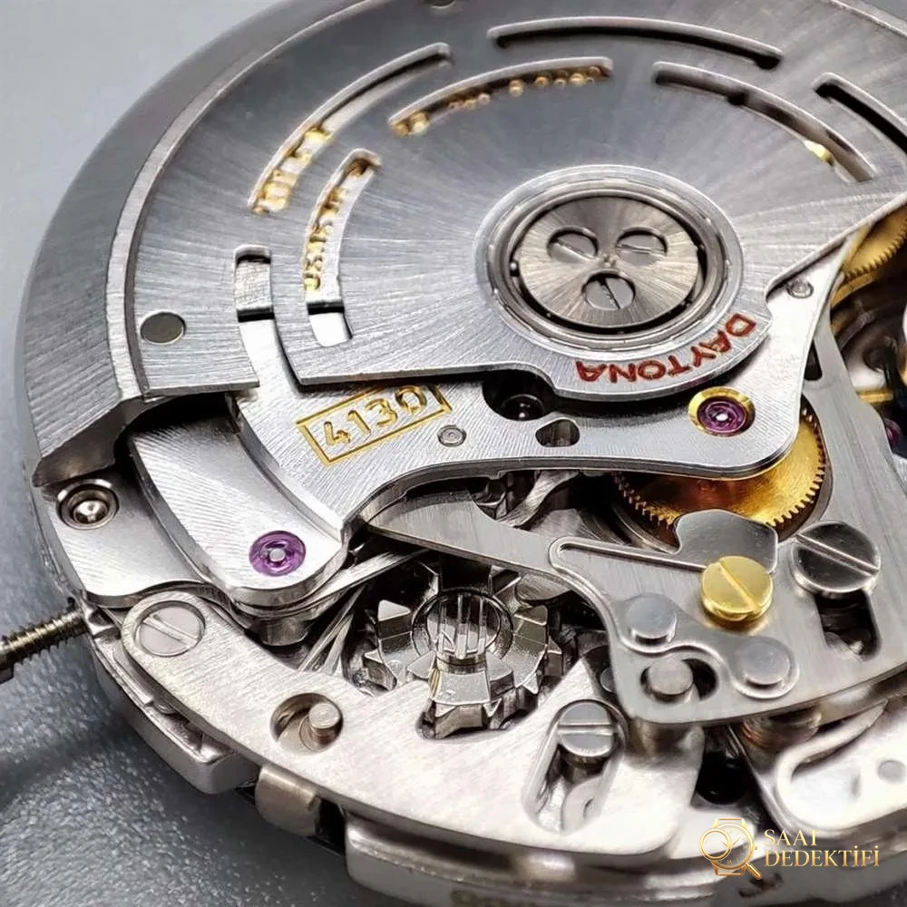 N Factory Rolex Daytona «4130» Edison Chen model altın Daytona parça inceleme - Bilezik Bakla Ayrımı ve Pim Yapısı